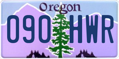 OR license plate 090HWR