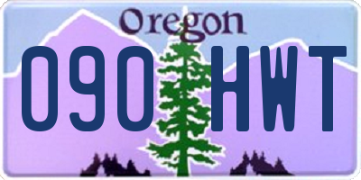OR license plate 090HWT