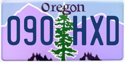 OR license plate 090HXD