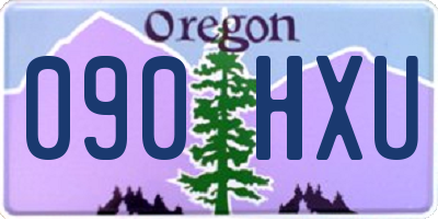OR license plate 090HXU