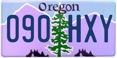 OR license plate 090HXY