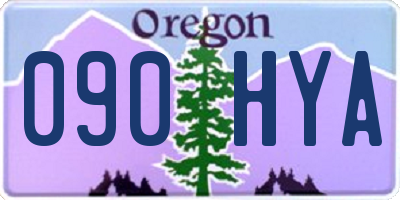 OR license plate 090HYA
