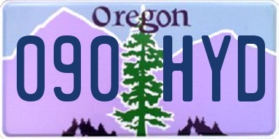 OR license plate 090HYD