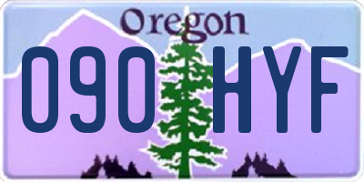OR license plate 090HYF