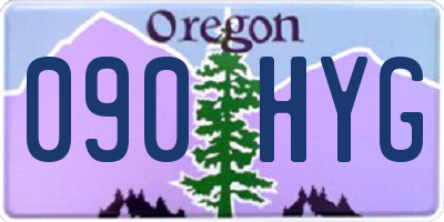 OR license plate 090HYG