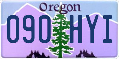 OR license plate 090HYI
