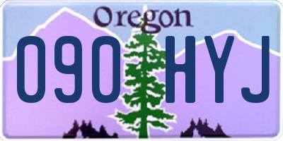 OR license plate 090HYJ
