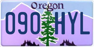 OR license plate 090HYL