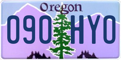 OR license plate 090HYO