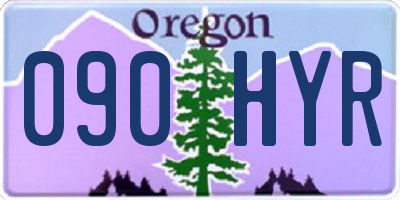 OR license plate 090HYR