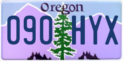 OR license plate 090HYX