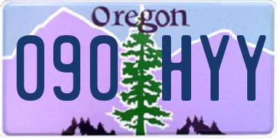 OR license plate 090HYY