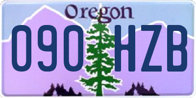 OR license plate 090HZB