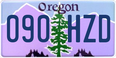 OR license plate 090HZD
