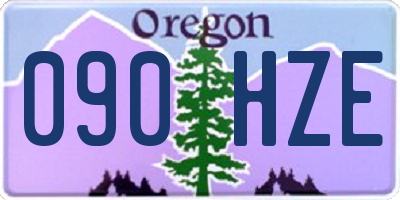 OR license plate 090HZE