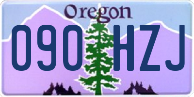 OR license plate 090HZJ
