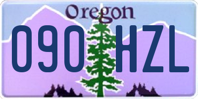 OR license plate 090HZL