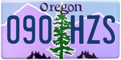 OR license plate 090HZS