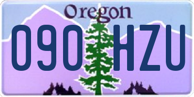OR license plate 090HZU