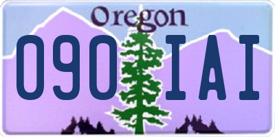 OR license plate 090IAI