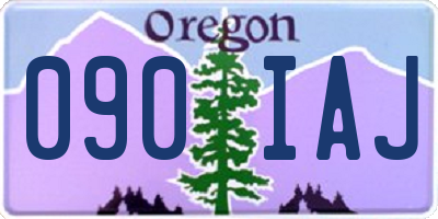OR license plate 090IAJ