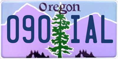 OR license plate 090IAL