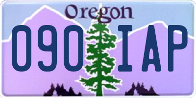 OR license plate 090IAP