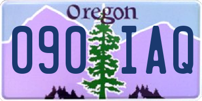 OR license plate 090IAQ