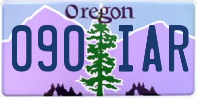 OR license plate 090IAR