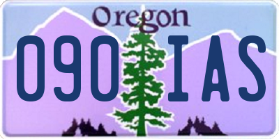 OR license plate 090IAS