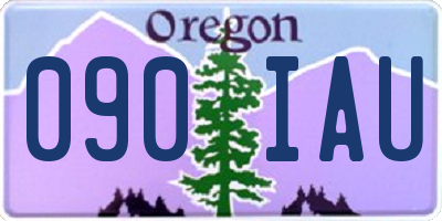 OR license plate 090IAU