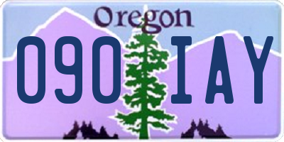 OR license plate 090IAY