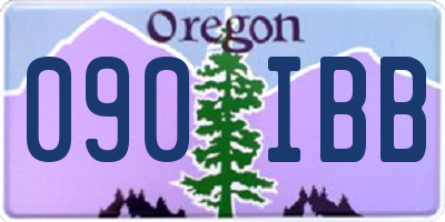 OR license plate 090IBB