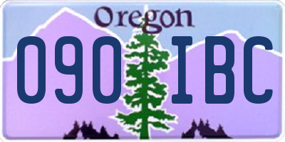 OR license plate 090IBC