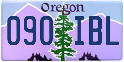 OR license plate 090IBL