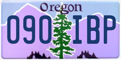 OR license plate 090IBP