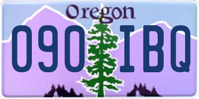 OR license plate 090IBQ
