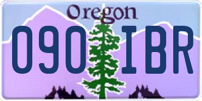 OR license plate 090IBR