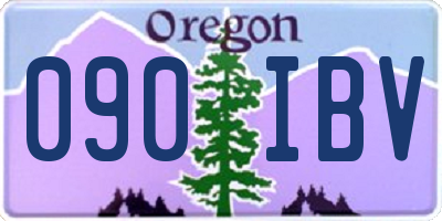 OR license plate 090IBV