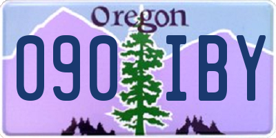 OR license plate 090IBY