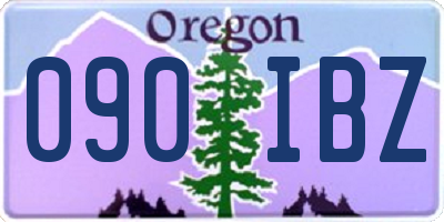 OR license plate 090IBZ