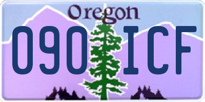 OR license plate 090ICF