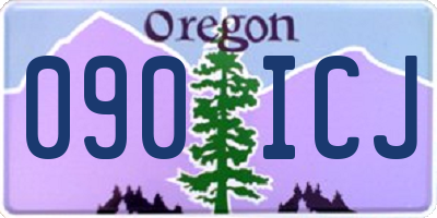 OR license plate 090ICJ