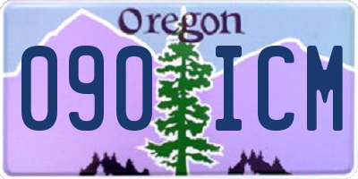 OR license plate 090ICM