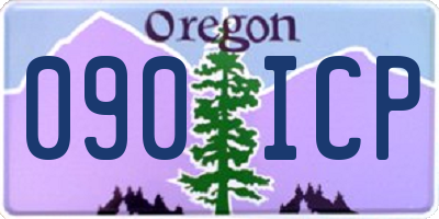 OR license plate 090ICP