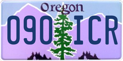 OR license plate 090ICR