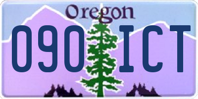 OR license plate 090ICT
