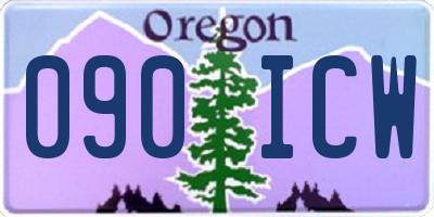 OR license plate 090ICW