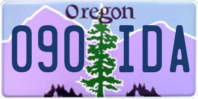 OR license plate 090IDA