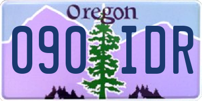 OR license plate 090IDR